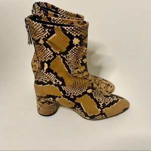 Snake Skin Booties